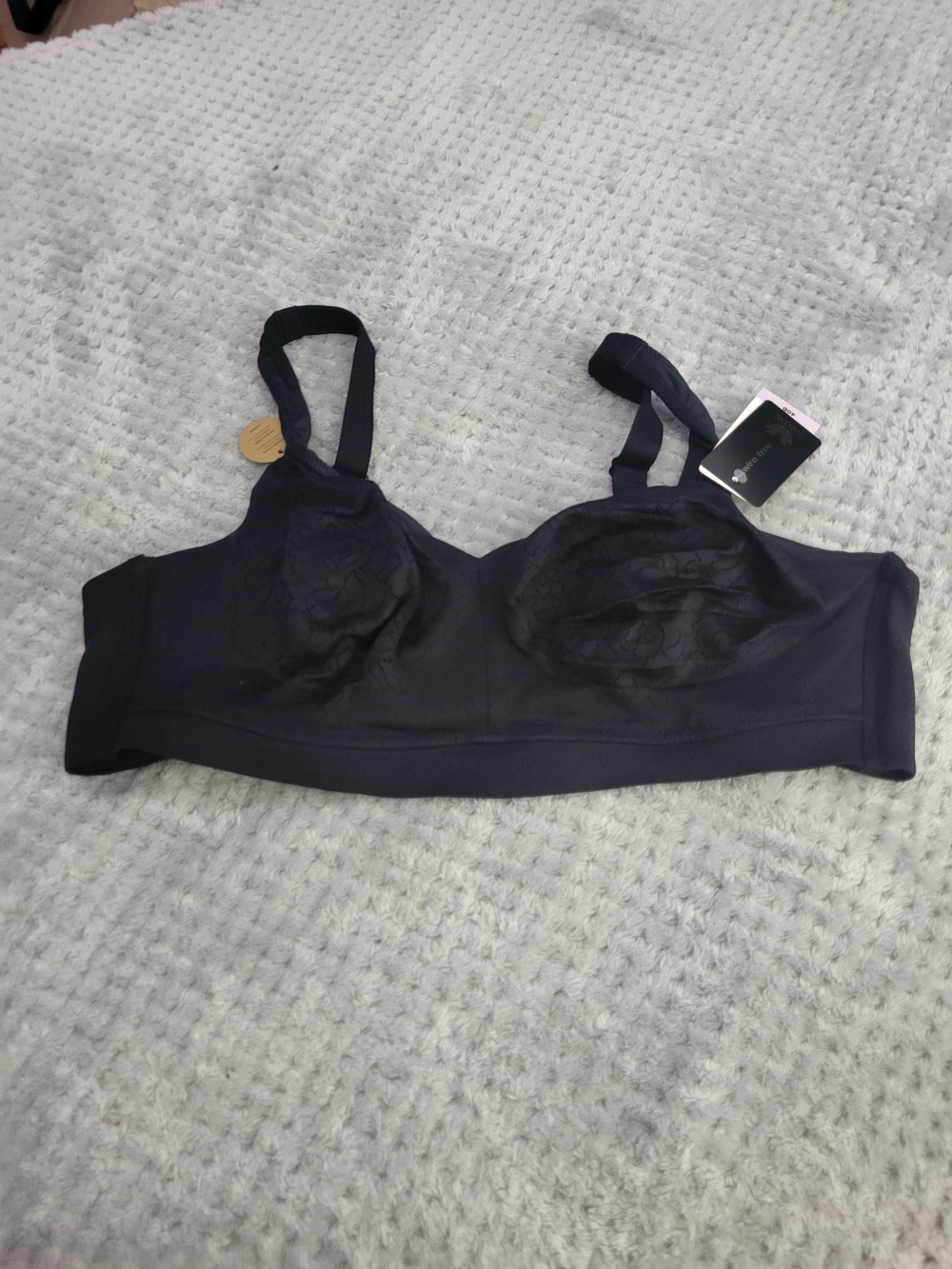 Nwt Wacoal Black Soft-Cup Lace Wireless Bra 40D